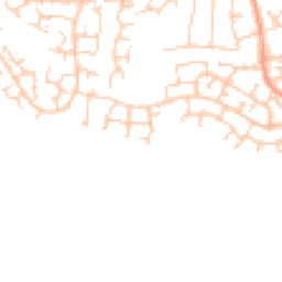 Daytime road noise heatmap for RG19 4PJ