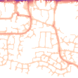 Daytime road noise heatmap for RG19 4QR