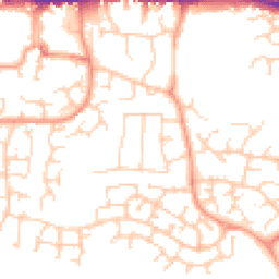 Daytime road noise heatmap for RG19 4QU