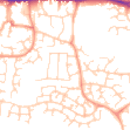 Daytime road noise heatmap for RG19 4QW