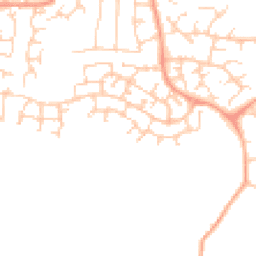 Daytime road noise heatmap for RG19 4RD