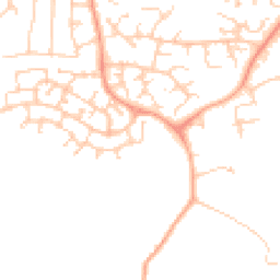 Daytime road noise heatmap for RG19 4RW