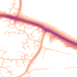 Daytime road noise heatmap for RG19 4WE