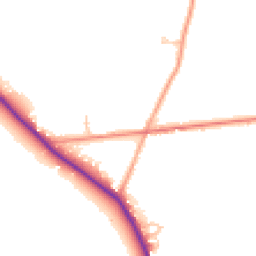 Daytime road noise heatmap for RG19 8AA