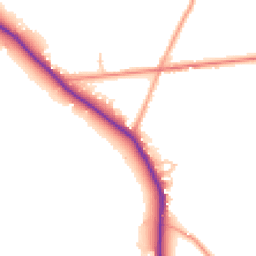 Daytime road noise heatmap for RG19 8AE