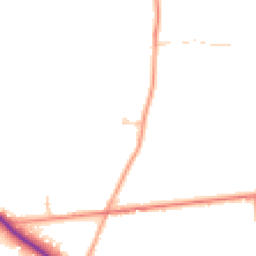 Daytime road noise heatmap for RG19 8AQ