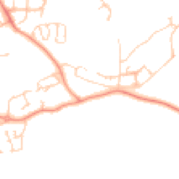 Daytime road noise heatmap for RG19 8BX