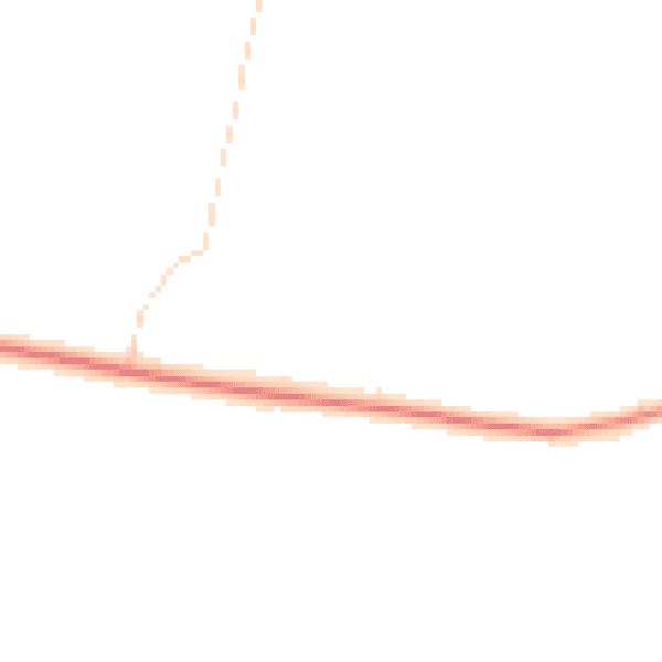 Daytime road noise heatmap for RG19 8DJ