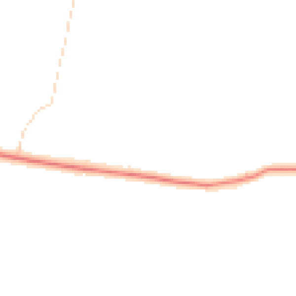 Daytime road noise heatmap for RG19 8EA