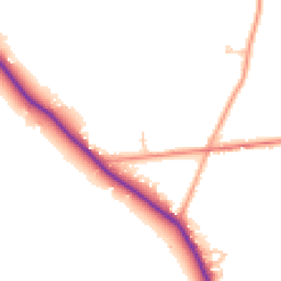 Daytime road noise heatmap for RG19 8FE