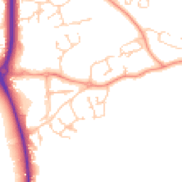 Daytime road noise heatmap for RG19 8FL