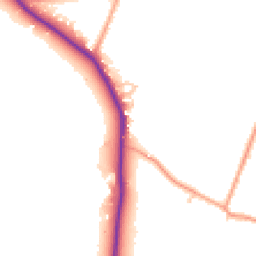 Daytime road noise heatmap for RG19 8FR