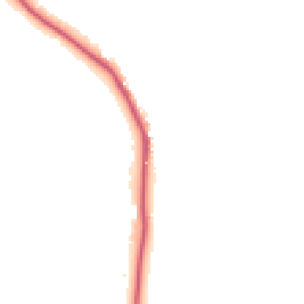 Night-time road noise heatmap for RG19 8FR