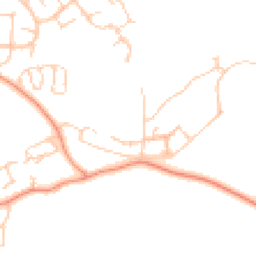 Daytime road noise heatmap for RG19 8FW