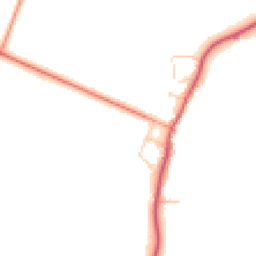 Daytime road noise heatmap for RG19 8FY