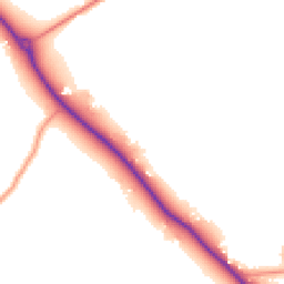 Daytime road noise heatmap for RG19 8JZ