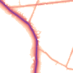 Daytime road noise heatmap for RG19 8LG