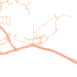 Daytime road noise heatmap for RG19 8SE