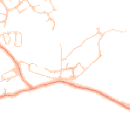 Daytime road noise heatmap for RG19 8SF