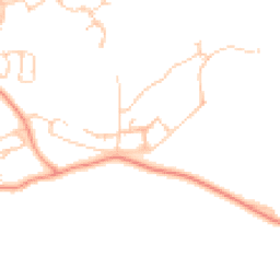 Daytime road noise heatmap for RG19 8SG