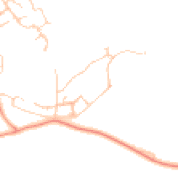 Daytime road noise heatmap for RG19 8SN