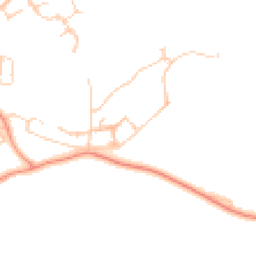 Daytime road noise heatmap for RG19 8SQ