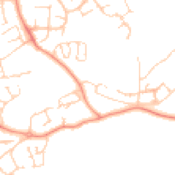Daytime road noise heatmap for RG19 8SS