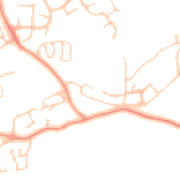 Daytime road noise heatmap for RG19 8ST