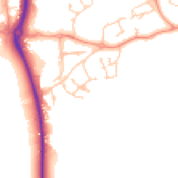 Daytime road noise heatmap for RG19 8XR