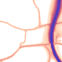 Daytime road noise heatmap for RG20 0JR