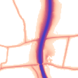 Daytime road noise heatmap for RG20 0JS