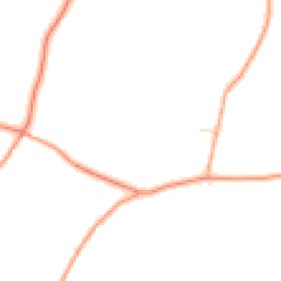 Daytime road noise heatmap for RG20 0LA