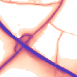Daytime road noise heatmap for RG20 0LS