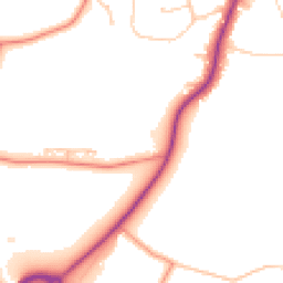 Daytime road noise heatmap for RG20 0LU