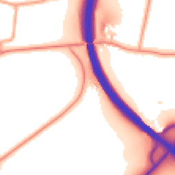 Daytime road noise heatmap for RG20 0NB