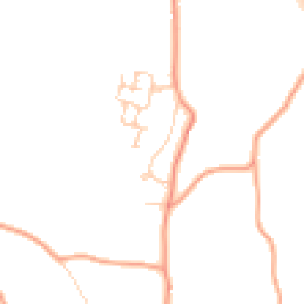 Daytime road noise heatmap for RG20 4HR