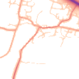 Daytime road noise heatmap for RG20 5PN