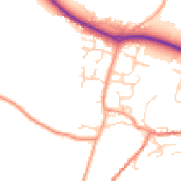 Daytime road noise heatmap for RG20 5ST