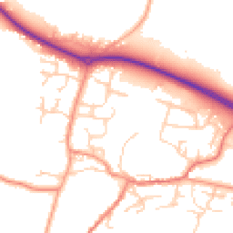 Daytime road noise heatmap for RG20 5TF