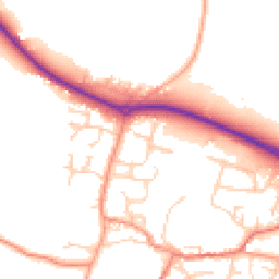 Daytime road noise heatmap for RG20 5TL
