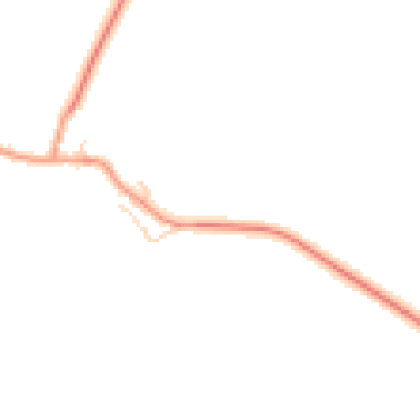 Daytime road noise heatmap for RG20 7AL