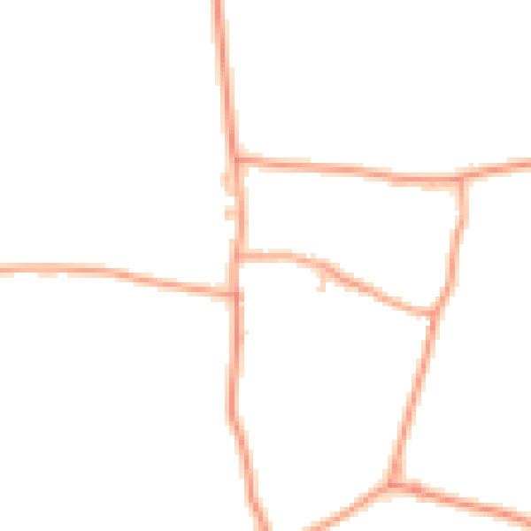 Daytime road noise heatmap for RG20 7BN