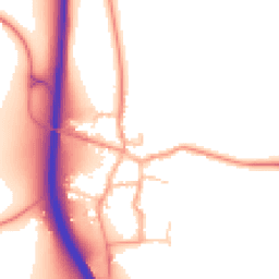 Daytime road noise heatmap for RG20 7JB
