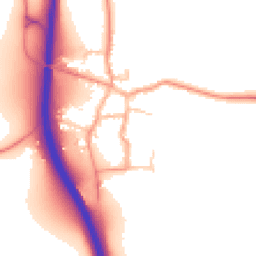 Daytime road noise heatmap for RG20 7LP