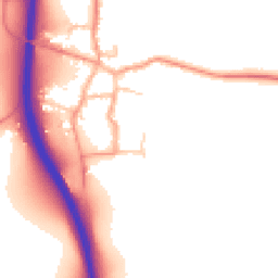 Daytime road noise heatmap for RG20 7LR