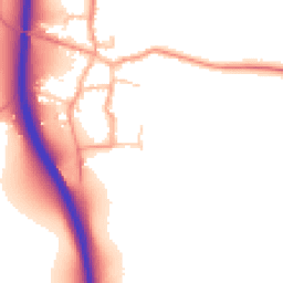Daytime road noise heatmap for RG20 7LS
