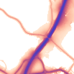 Daytime road noise heatmap for RG20 8BN