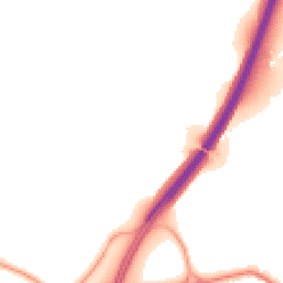 Night-time road noise heatmap for RG20 8BW