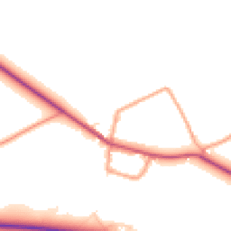 Daytime road noise heatmap for RG20 8LD