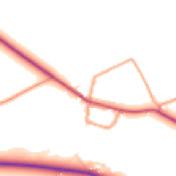 Daytime road noise heatmap for RG20 8LF